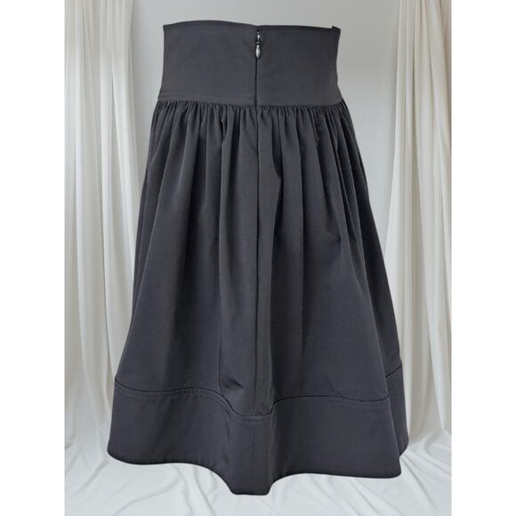 Diane Von Furstenberg DVF Fit Flare Barron Black Mini Synthetic Nylon Skirt 10 L - Picture 9 of 11